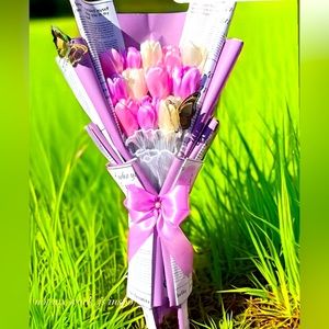 eternal tulips - made by hand and customized